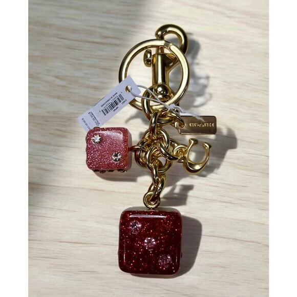 NWT Coach CH831 Multi Dice Cluster Bag Charm - Picture 4 of 4